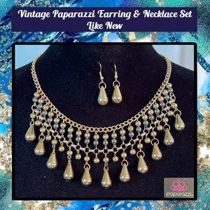 Vintage Paparazzi Earrings & Necklace Set